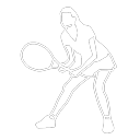 Tennis player icon