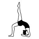 Yoga posture icon