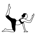 Yoga posture icon