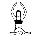 Yoga posture icon