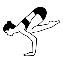 Yoga posture icon