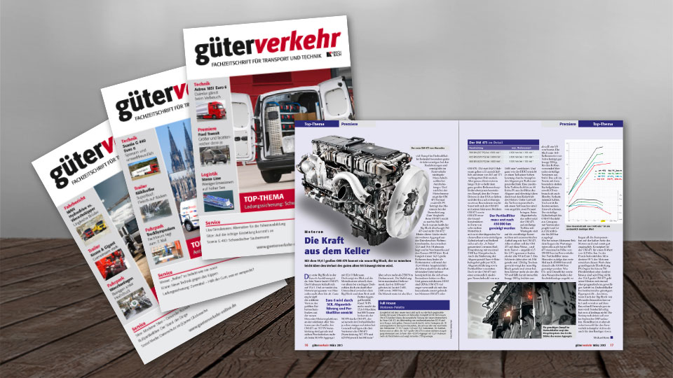 Kirschbaum Verlag Magazin Layout güterverkehr